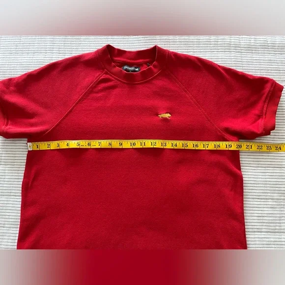 Toad & Co women’s Epiq short sleeve sweatshirt crew size medium in canoe red - Picture 5 of 13